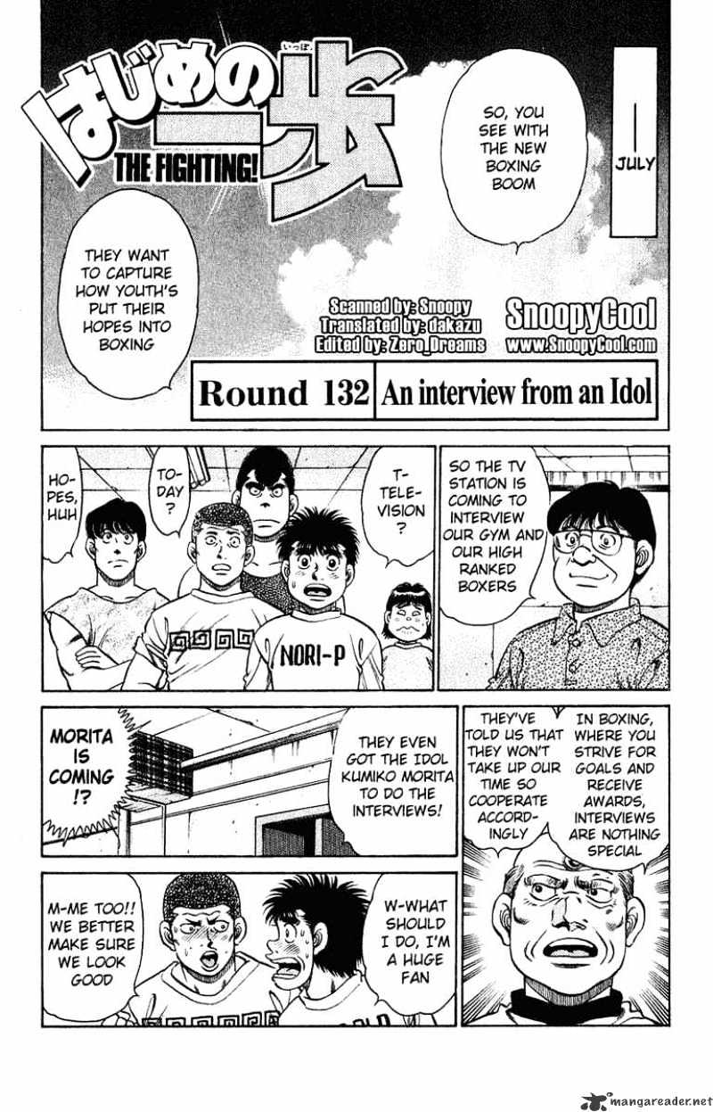 Hajime no Ippo: Fighting Spirit, Chapter 132 image 01